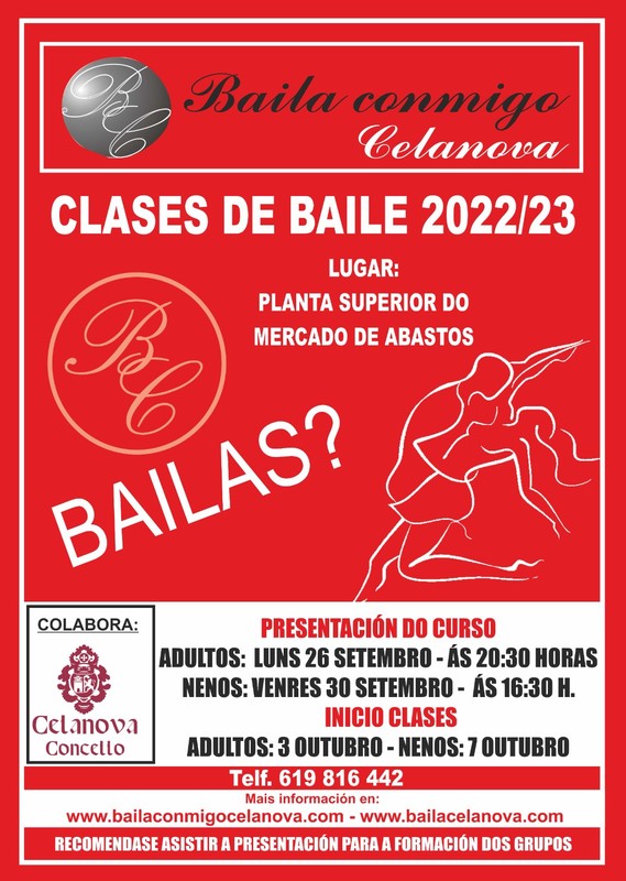 CLASES DE BAILE EN CELANOVA 2022/23